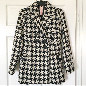 Candie's Houndstooth Peacoat